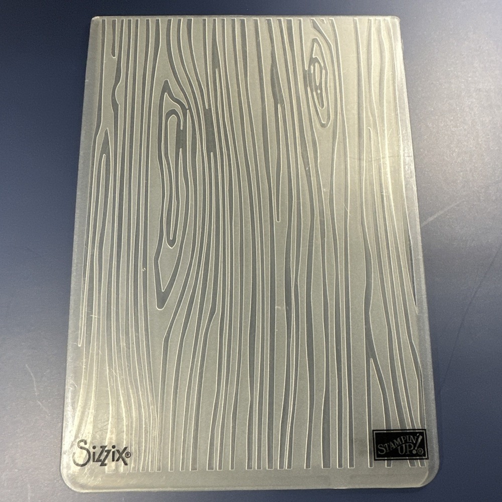 WOODGRAIN Retired Stampin' Up Embossing Folder